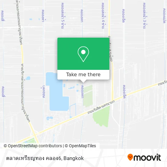 ตลาดเหรียญทอง คลอง6 map