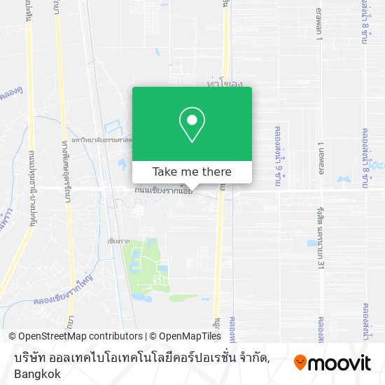 บริษัท ออลเทคไบโอเทคโนโลยีคอร์ปอเรชั่น จำกัด map