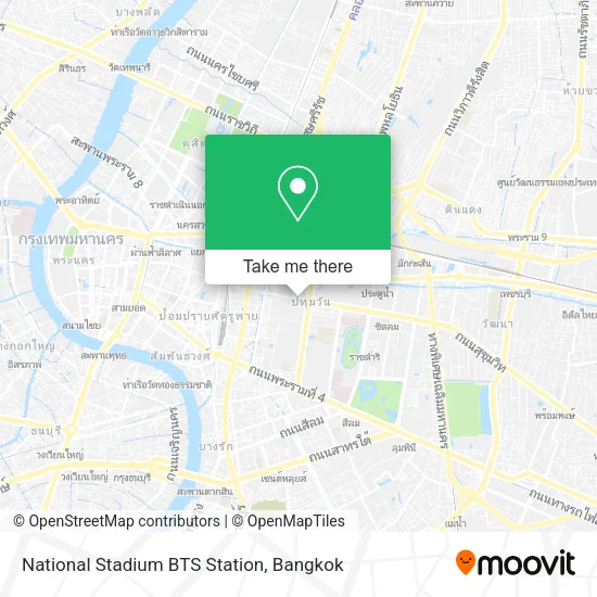National Stadium BTS Station map