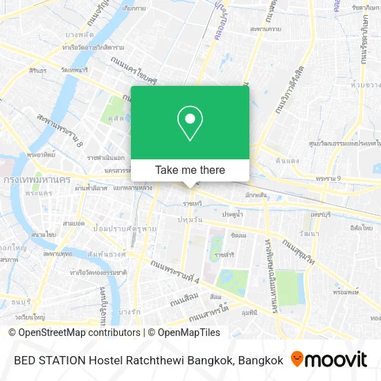 BED STATION Hostel Ratchthewi Bangkok map