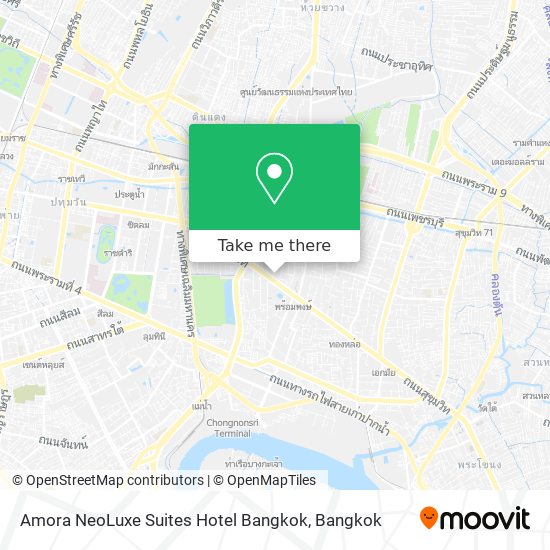 Amora NeoLuxe Suites Hotel Bangkok map