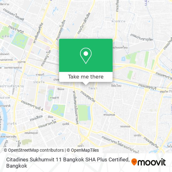 Citadines Sukhumvit 11 Bangkok SHA Plus Certified map