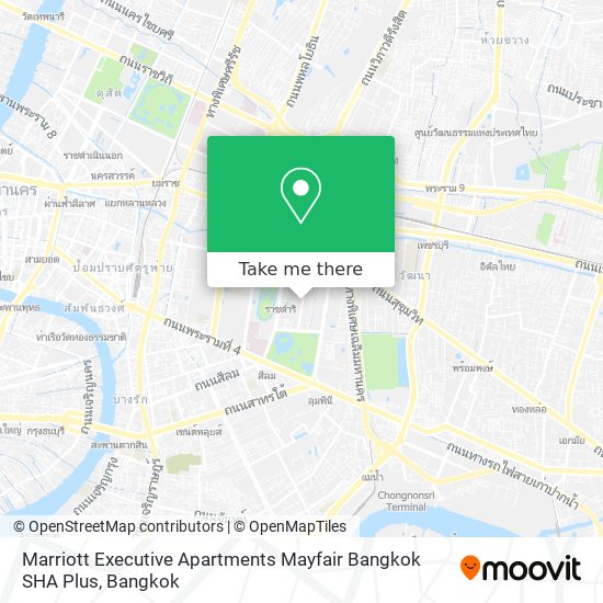 Marriott Executive Apartments Mayfair Bangkok SHA Plus map