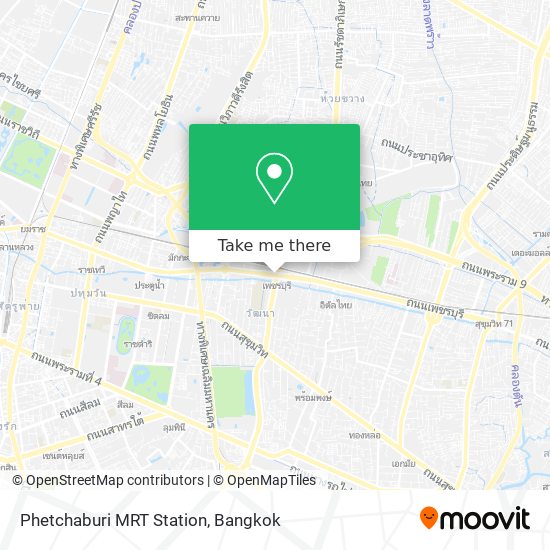 Phetchaburi MRT Station map