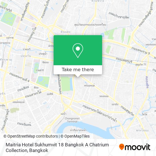 Maitria Hotel Sukhumvit 18 Bangkok A Chatrium Collection map