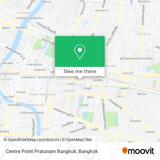 Centre Point Pratunam Bangkok map