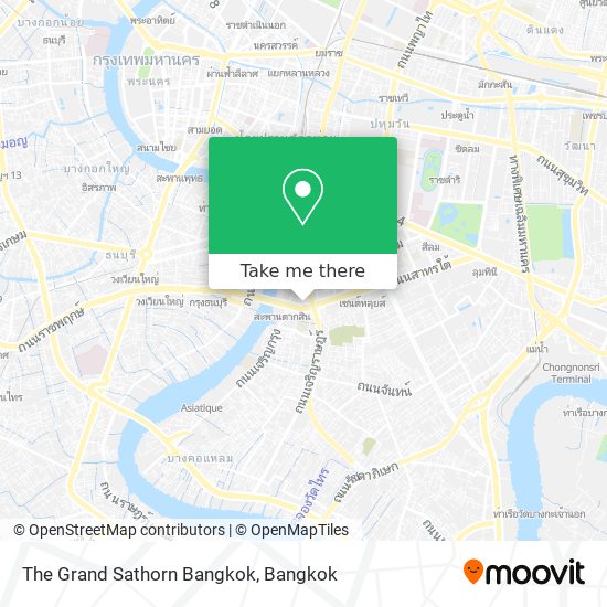 The Grand Sathorn Bangkok map