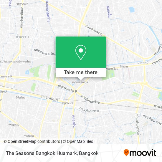 The Seasons Bangkok Huamark map