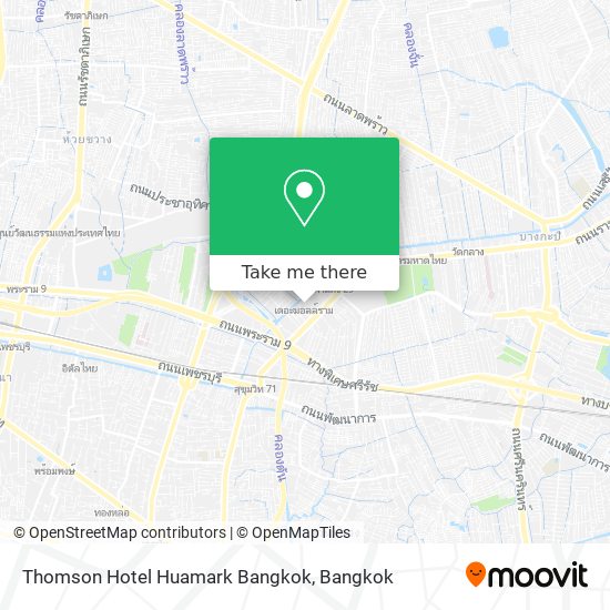Thomson Hotel Huamark Bangkok map