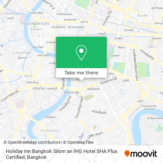 How To Get To Holiday Inn Bangkok Silom An Ihg Hotel Sha Plus Certified In บางร ก By Bus Or Metro