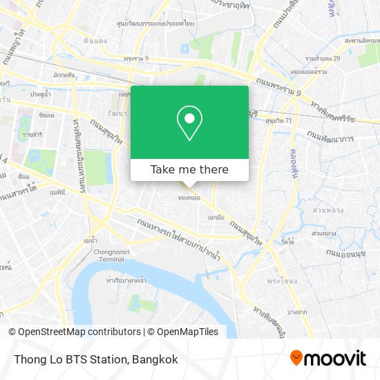 Thong Lo BTS Station map
