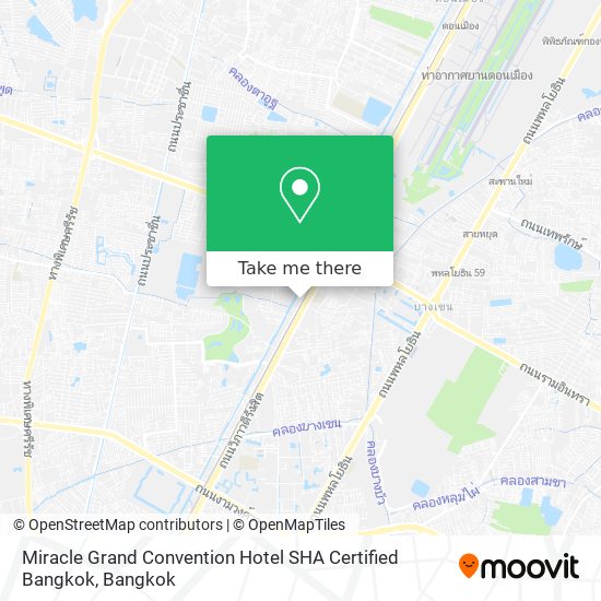 Miracle Grand Convention Hotel SHA Certified Bangkok map