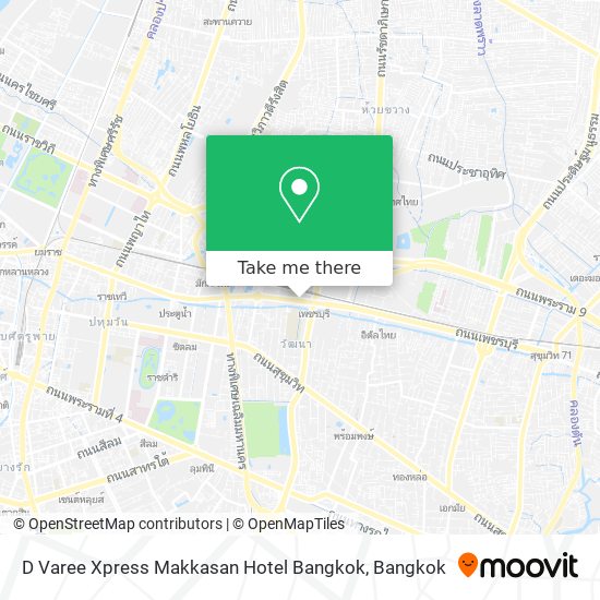 D Varee Xpress Makkasan Hotel Bangkok map