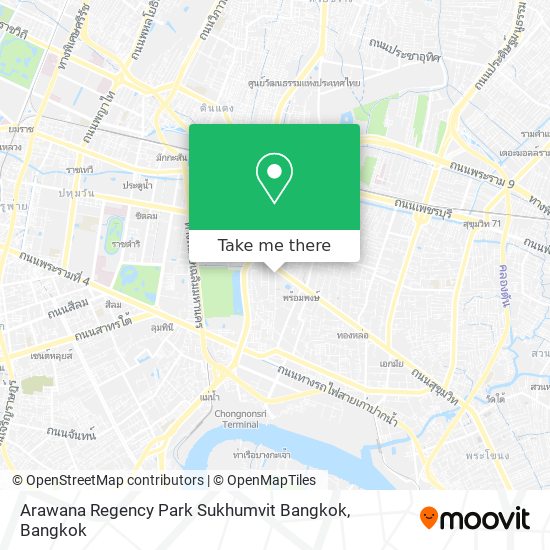 Arawana Regency Park Sukhumvit Bangkok map