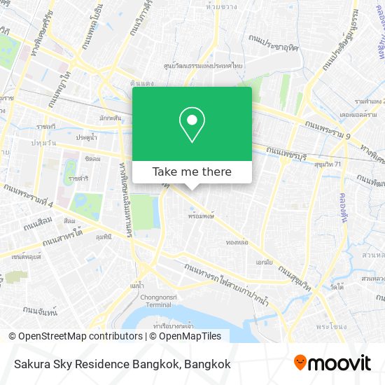 Sakura Sky Residence Bangkok map