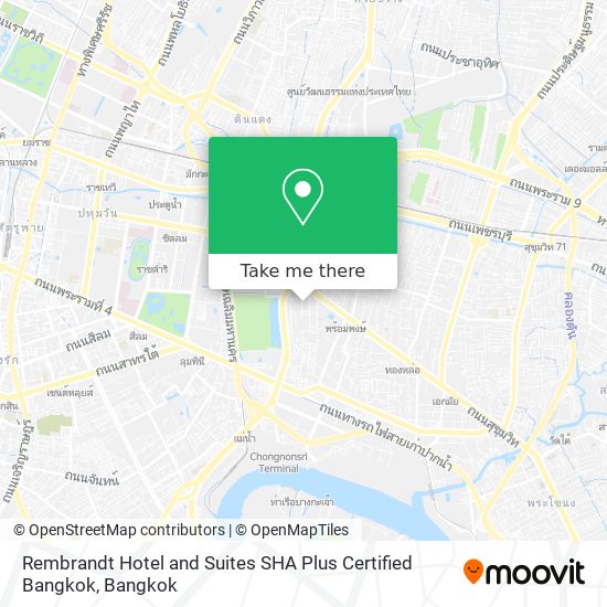 Rembrandt Hotel and Suites SHA Plus Certified Bangkok map