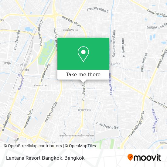 Lantana Resort Bangkok map