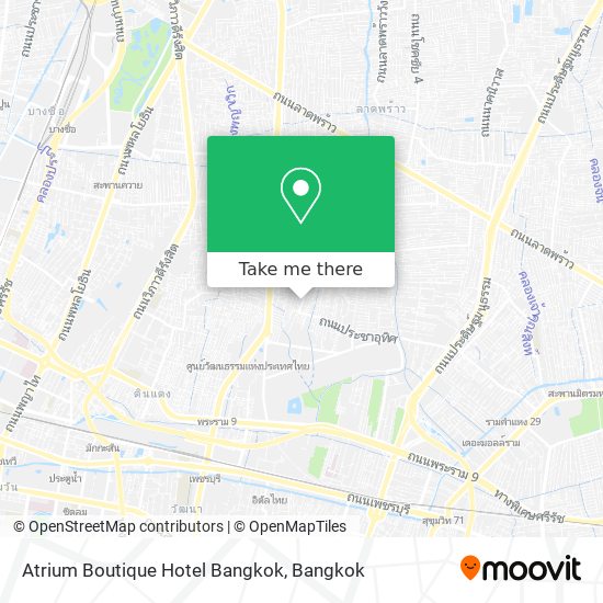 Atrium Boutique Hotel Bangkok map