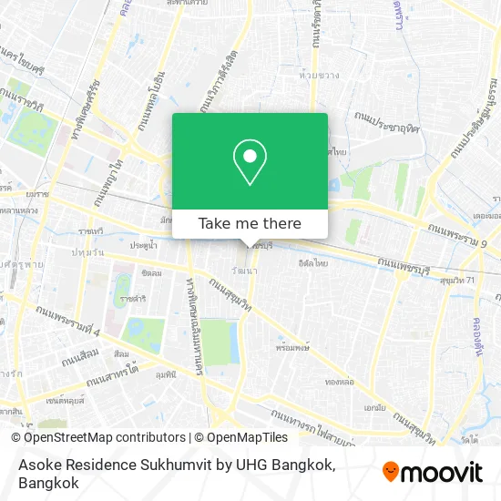 Asoke Residence Sukhumvit by UHG Bangkok map