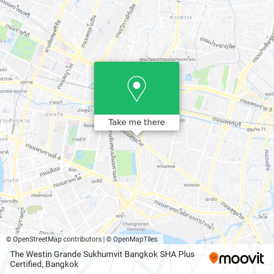 The Westin Grande Sukhumvit Bangkok SHA Plus Certified map