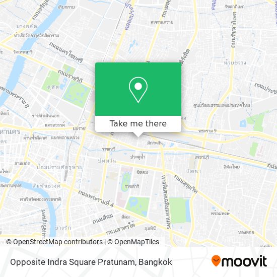 Opposite Indra Square Pratunam map