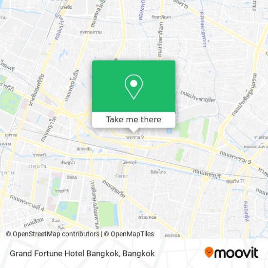 Grand Fortune Hotel Bangkok map