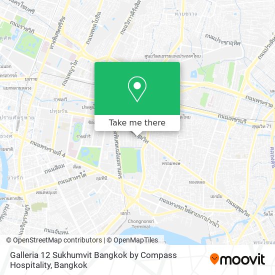 Galleria 12 Sukhumvit Bangkok by Compass Hospitality map