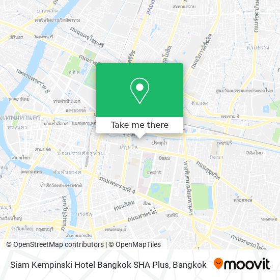 Siam Kempinski Hotel Bangkok SHA Plus map