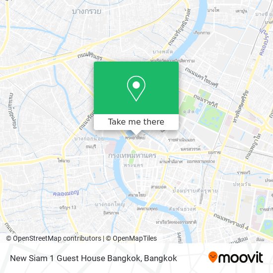 New Siam 1 Guest House Bangkok map