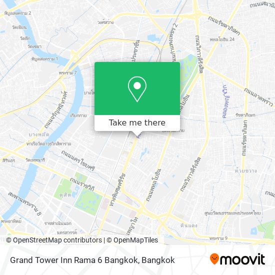 Grand Tower Inn Rama 6 Bangkok map