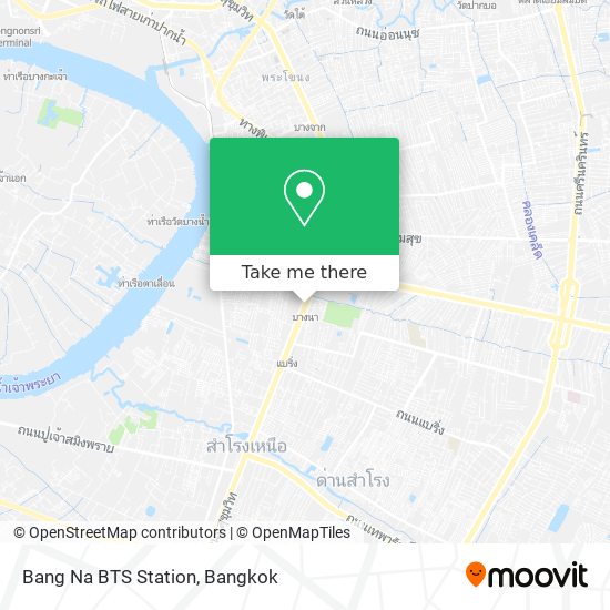 Bang Na BTS Station map