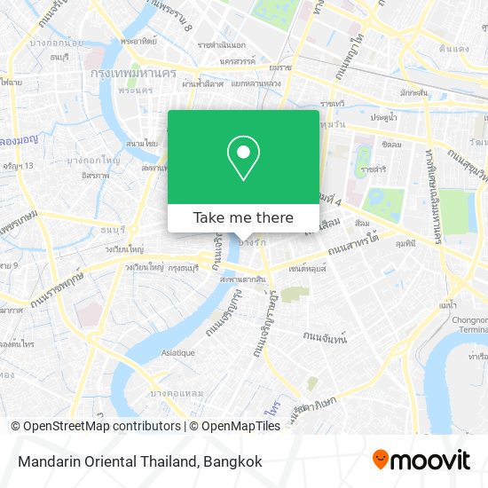 Mandarin Oriental Thailand map