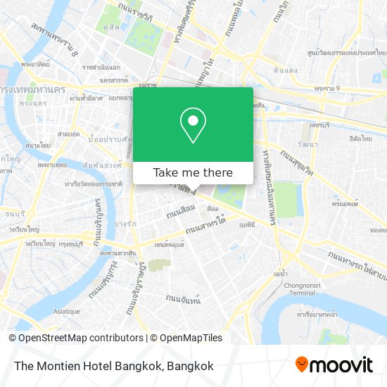 The Montien Hotel Bangkok map