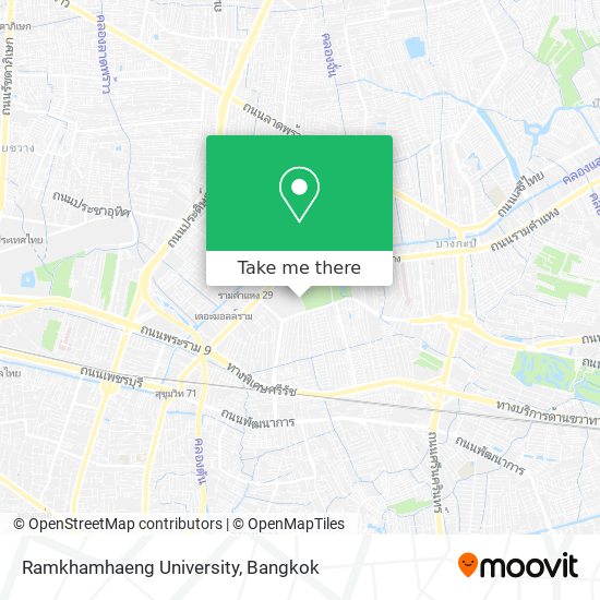 Ramkhamhaeng University map