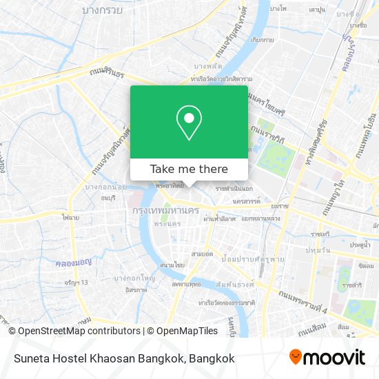 Suneta Hostel Khaosan Bangkok map