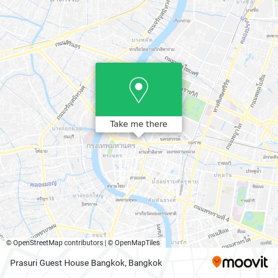 Prasuri Guest House Bangkok map