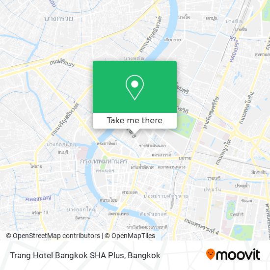 Trang Hotel Bangkok SHA Plus map