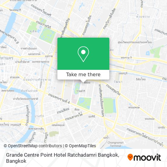 Grande Centre Point Hotel Ratchadamri Bangkok map