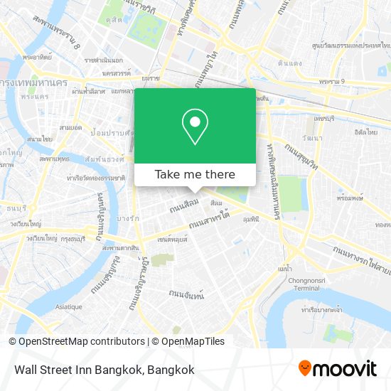 Wall Street Inn Bangkok map