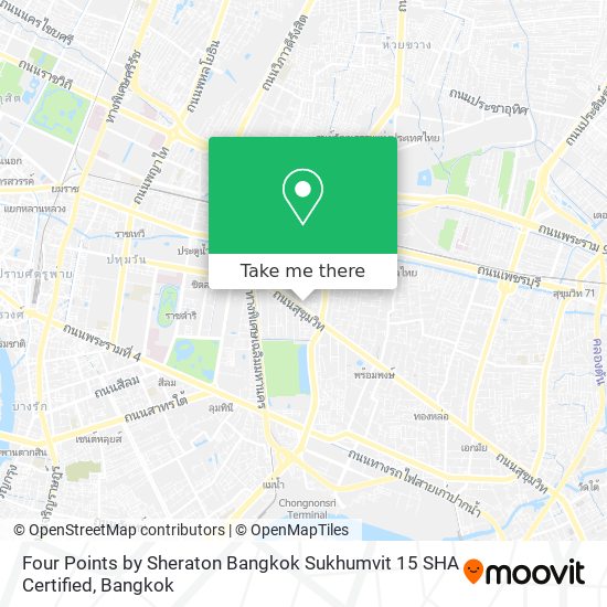 Four Points by Sheraton Bangkok Sukhumvit 15 SHA Certified map