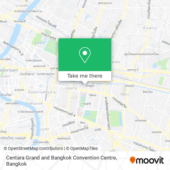Centara Grand and Bangkok Convention Centre map