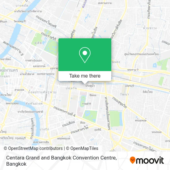 Centara Grand and Bangkok Convention Centre map