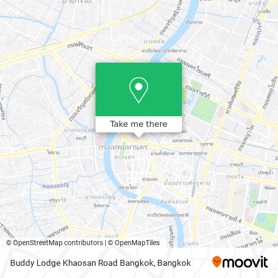 Buddy Lodge Khaosan Road Bangkok map