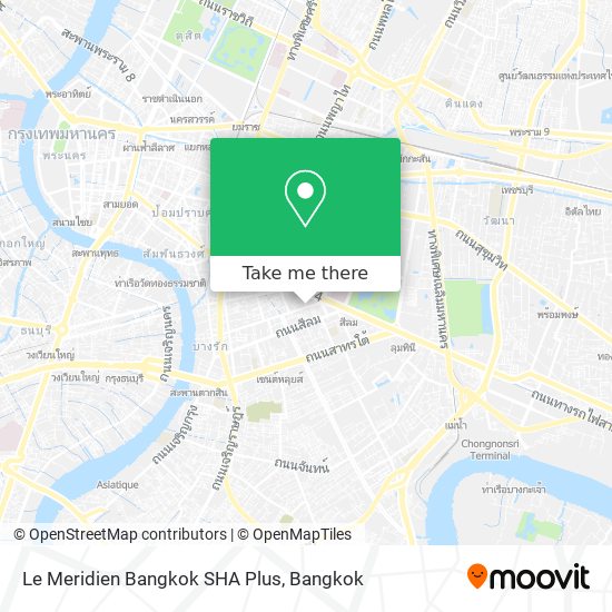 Le Meridien Bangkok SHA Plus map