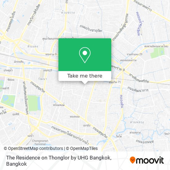 The Residence on Thonglor by UHG Bangkok map