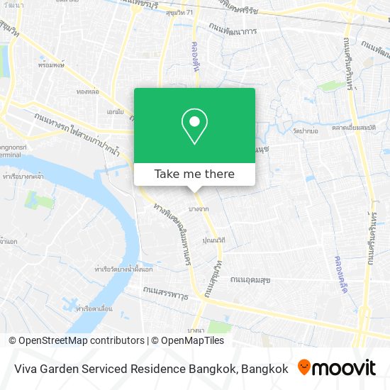 Viva Garden Serviced Residence Bangkok map