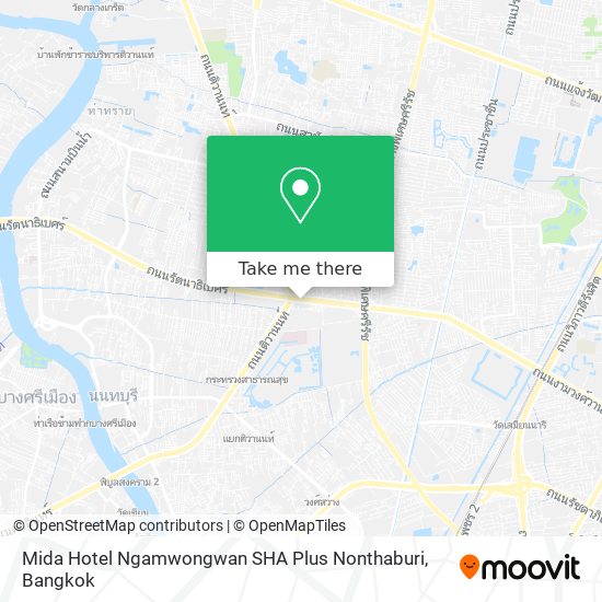 Mida Hotel Ngamwongwan SHA Plus Nonthaburi map
