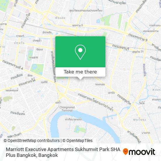 Marriott Executive Apartments Sukhumvit Park SHA Plus Bangkok map