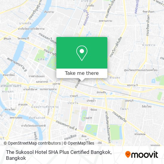 The Sukosol Hotel SHA Plus Certified Bangkok map