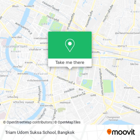 Triam Udom Suksa School map